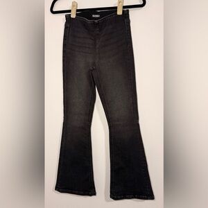 Katie J NYC Girls Denim Wide Leg Dark Grey Jeans Size 12